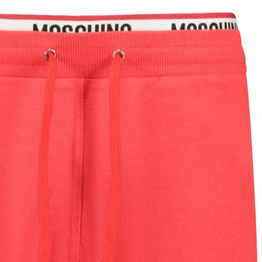 Moschino Logo Tape Cotton Shorts Red - Boinclo ltd - Outlet Sale Under Retail