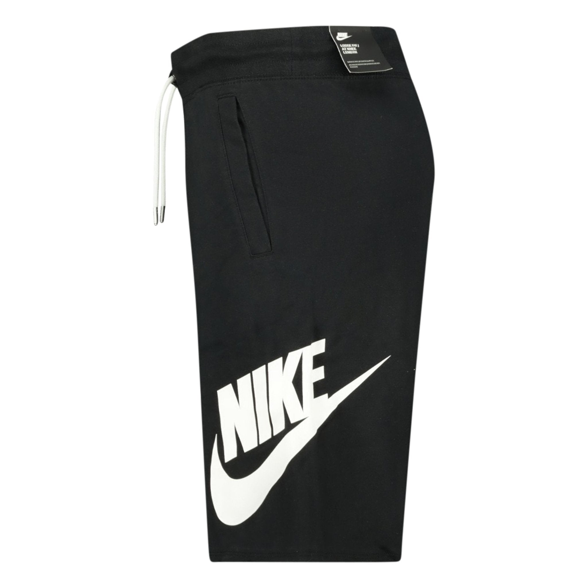 Cotton Black Shorts with Branding down leg