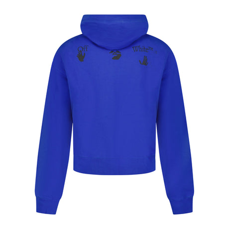 Off-White '90's Hand Over' Logo Hoodie Blue - Boinclo ltd - Outlet Sale Under Retail