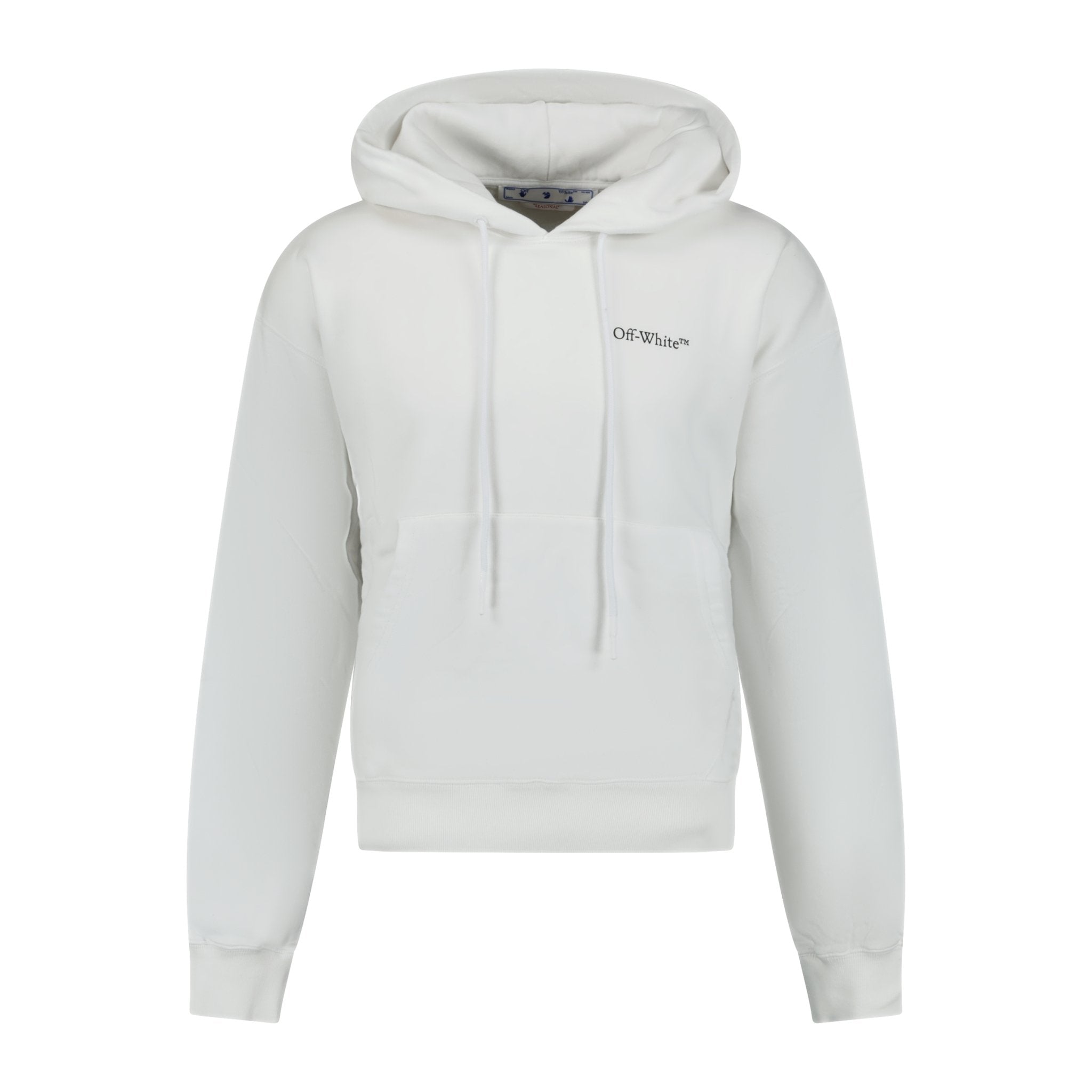 Off-White Caravaggio Logo Hooded Sweatshirt White Outlet Sale