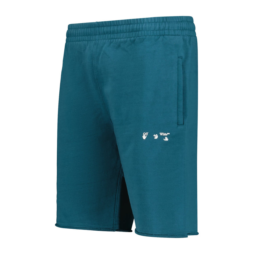 Off-White Cotton Sweat Shorts Duck Green - Boinclo ltd - Outlet Sale Under Retail