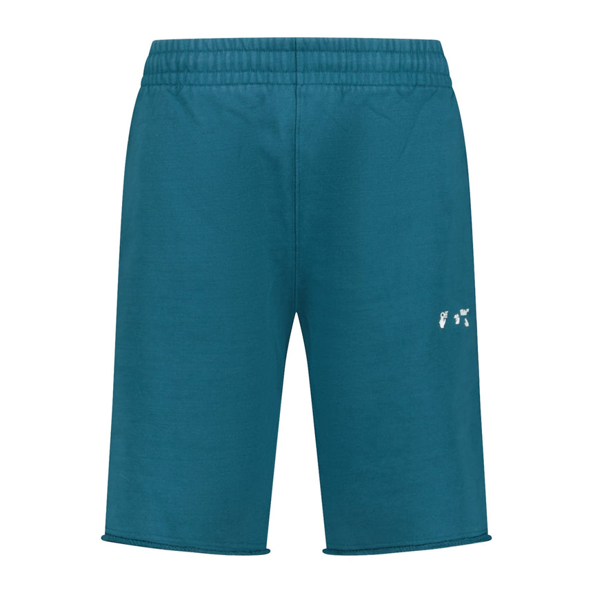 Off-White Cotton Sweat Shorts Duck Green - Boinclo ltd - Outlet Sale Under Retail