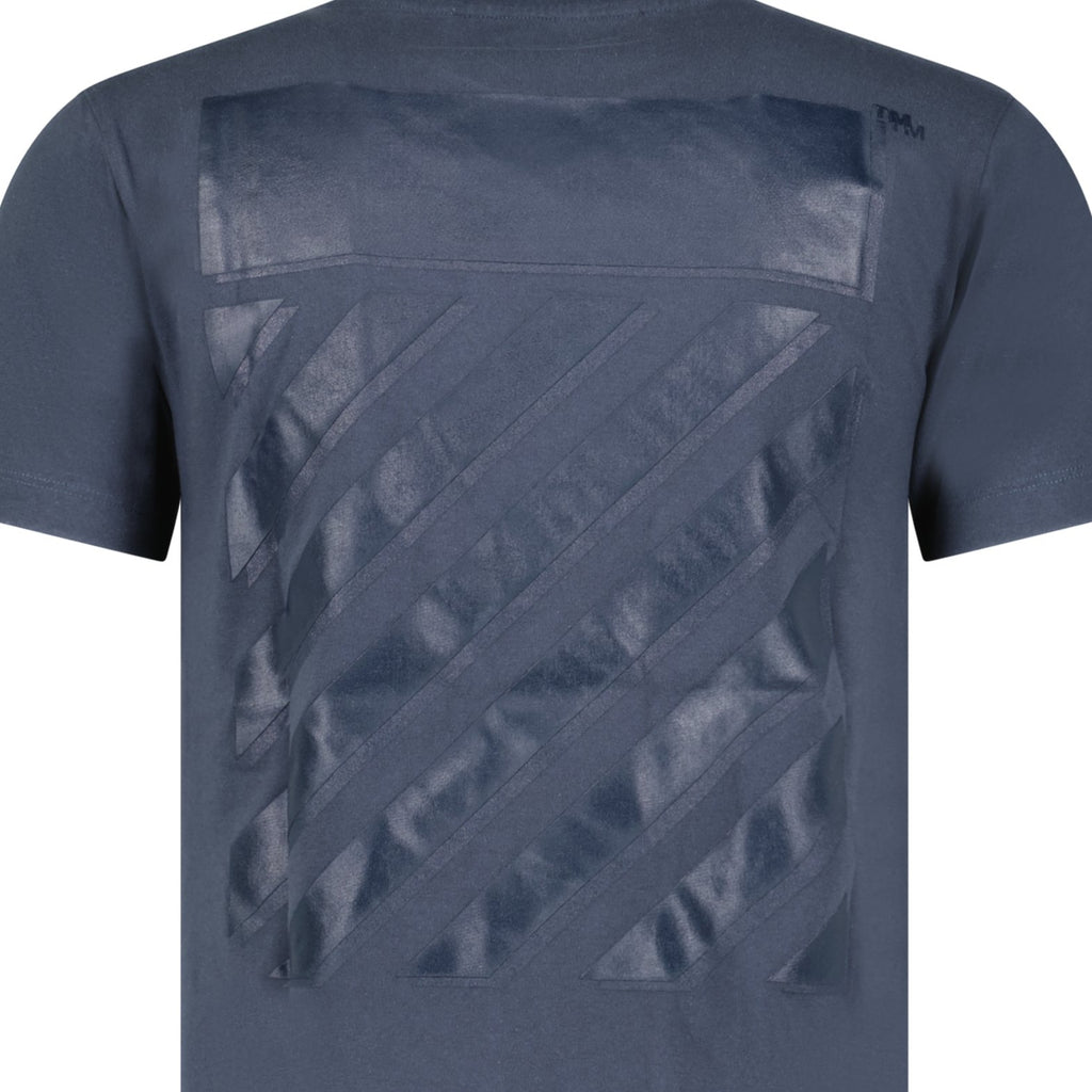 Off-White Diagonal Logo T-shirt Navy - Boinclo ltd - Outlet Sale Under Retail