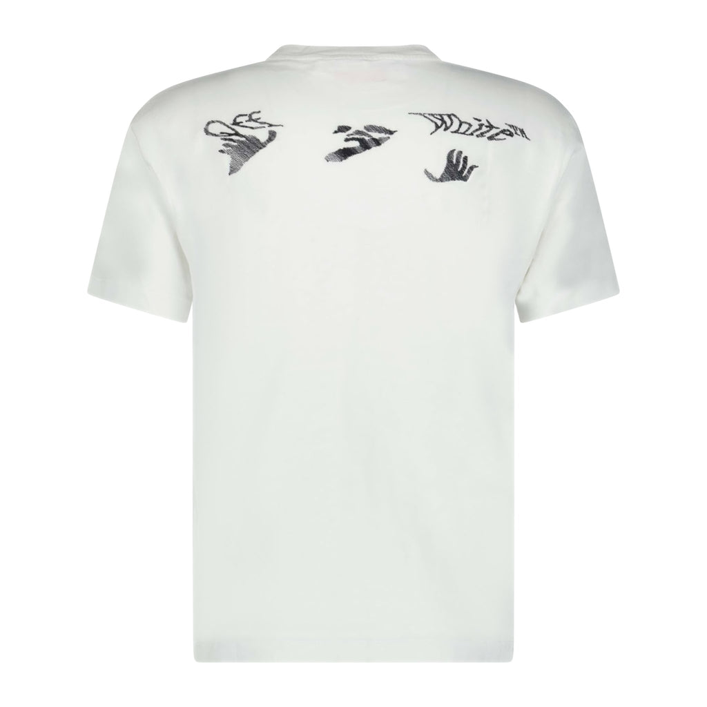 Off-White Distorted Logo T-shirt White - Boinclo ltd - Outlet Sale Under Retail