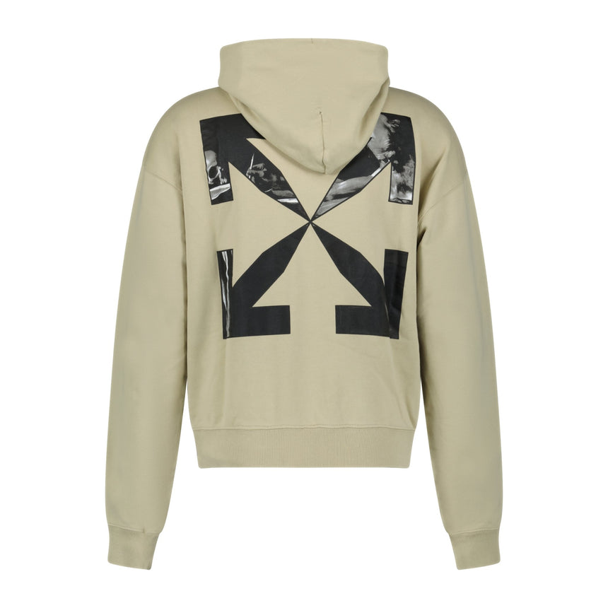 Off-White Hooded Sweatshirt Light Beige Outlet Sale Always Under