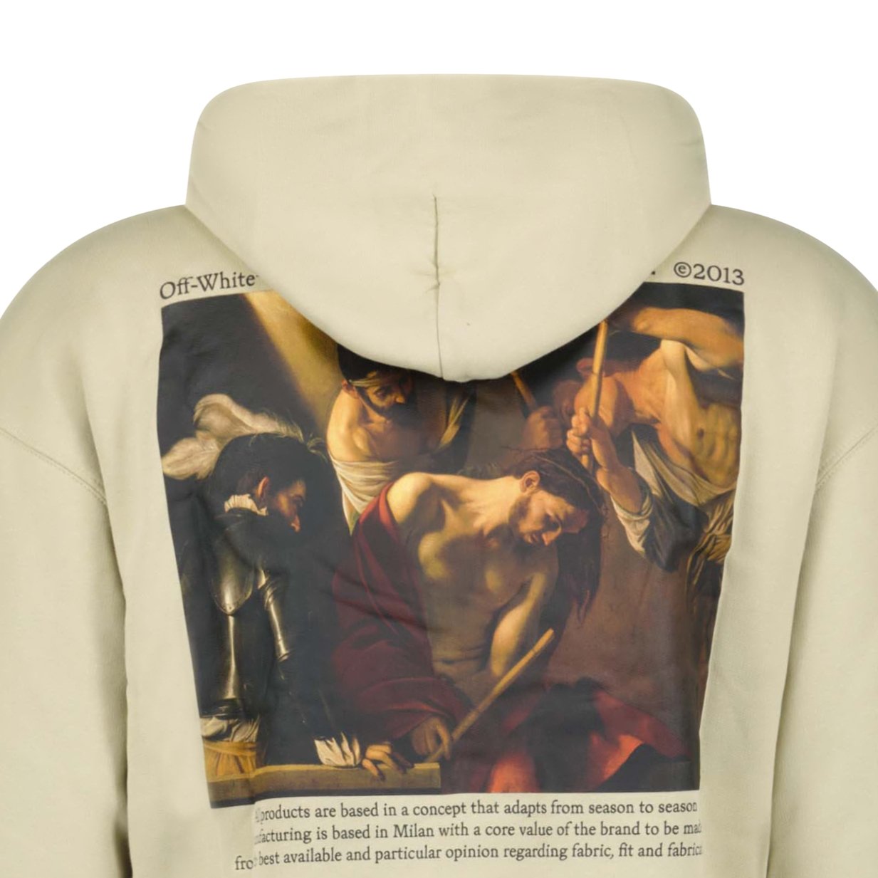 Off white hoodie jesus hotsell