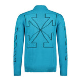 OFF-WHITE Knitted Jumper Blue - Boinclo ltd - Outlet Sale Under Retail