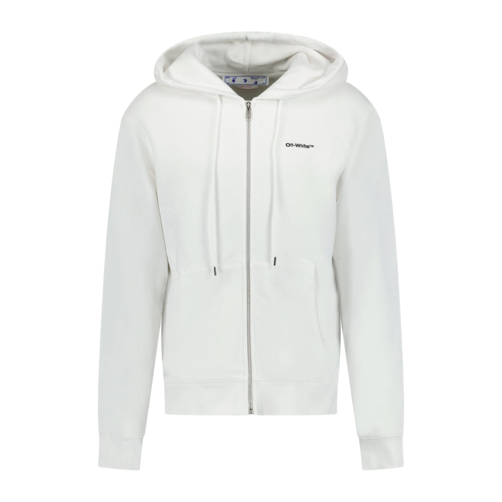 OFF-WHITE Wave Diag Hoodie Sweatshirt White - Boinclo ltd - Outlet Sale Under Retail