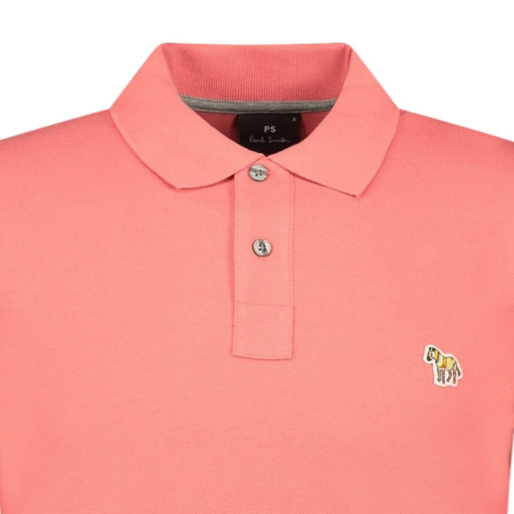 Paul Smith Zebra Logo Polo T-Shirt Peach - Boinclo ltd - Outlet Sale Under Retail