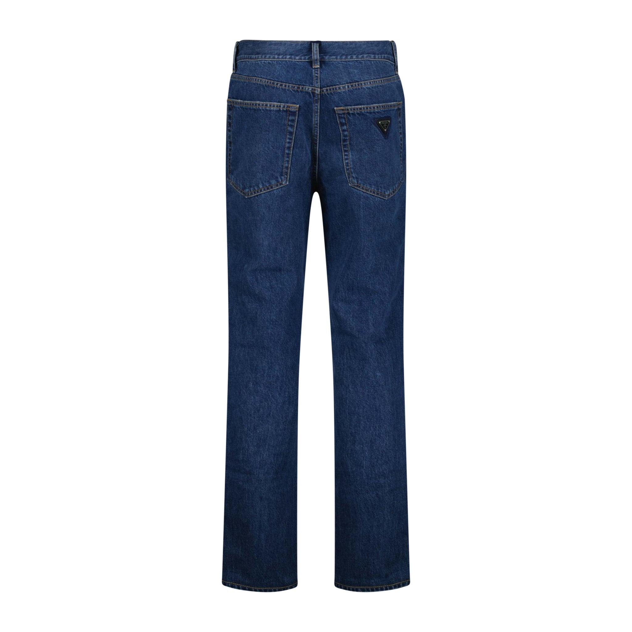 Dark blue color store jeans