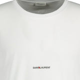 Saint Laurent Box Logo T-shirt White - Boinclo ltd - Outlet Sale Under Retail