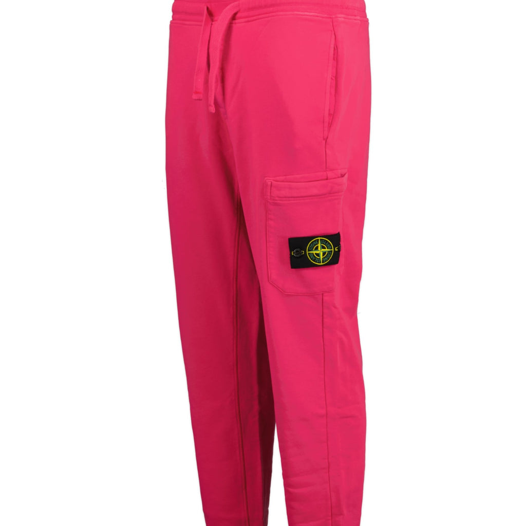 Stone Island Badge Cotton Sweatpants Pink - Boinclo ltd - Outlet Sale Under Retail