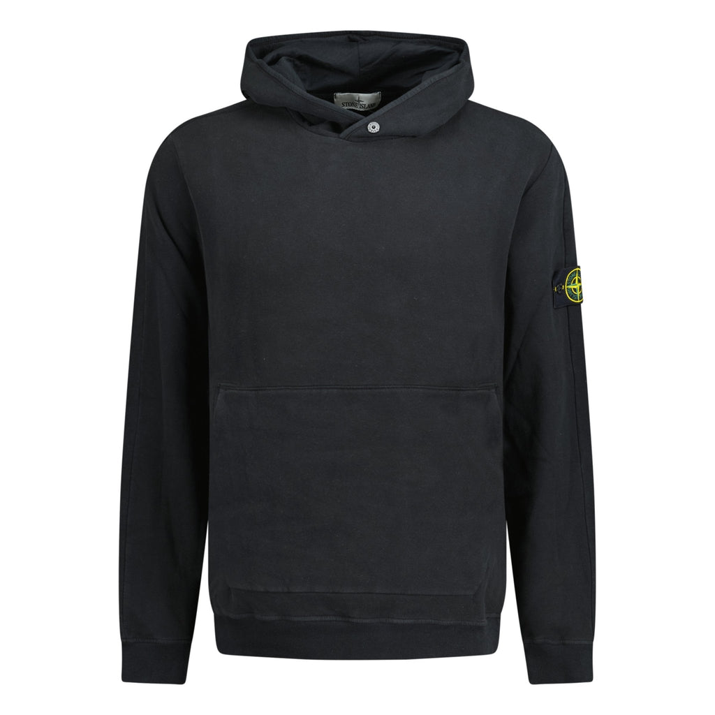 Stone Island Badge Logo Hooded Sweatshirt Black - Boinclo ltd - Outlet Sale Under Retail