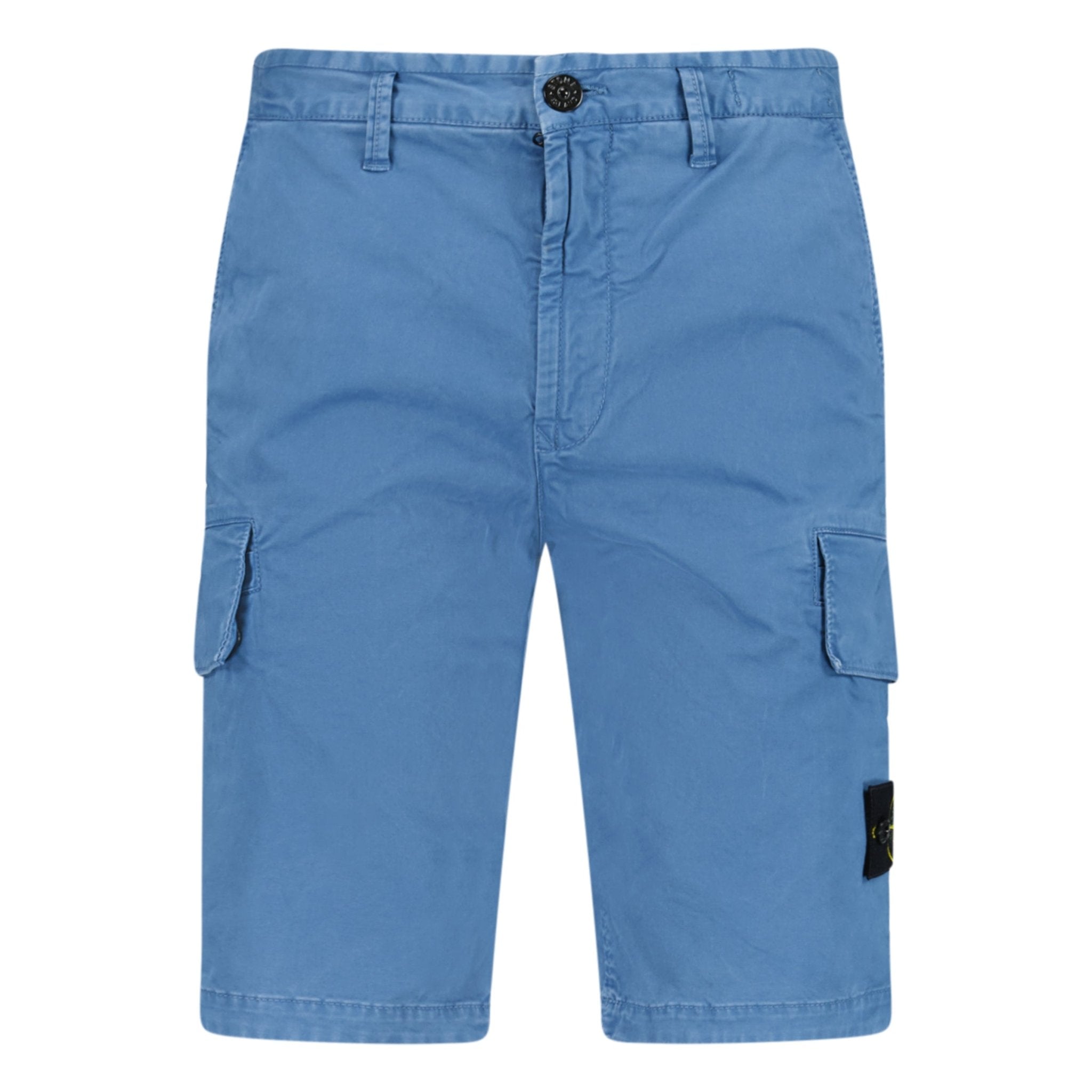 Bermuda Cargo Shorts Washed Blue