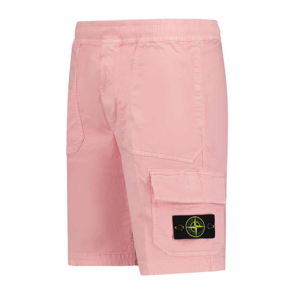 Stone Island Cotton Badge Cargo Shorts Rosa - Boinclo ltd - Outlet Sale Under Retail