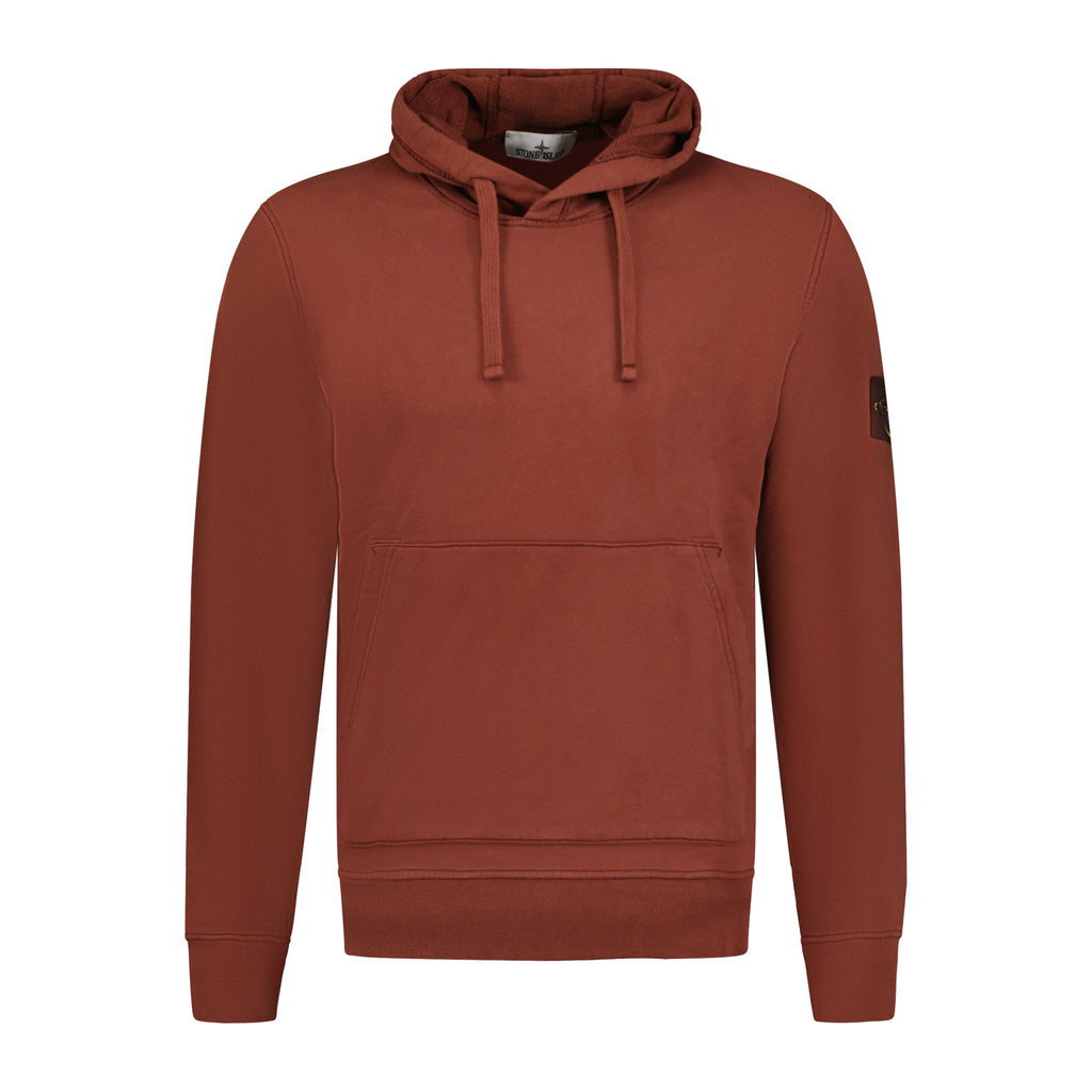 Stone Island Cotton Hoodie Sweatshirt Maroon - Boinclo ltd - Outlet Sale Under Retail