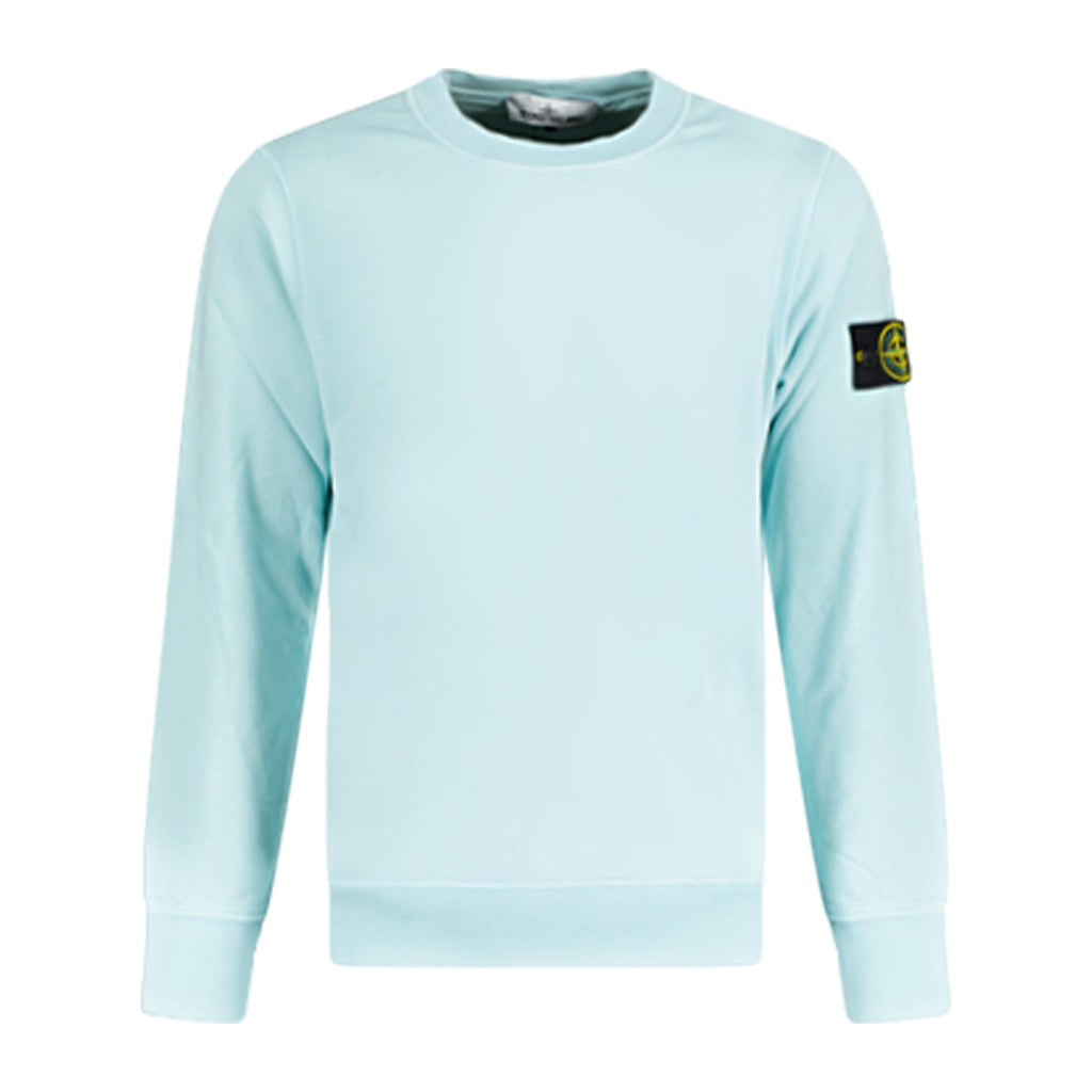 Stone Island Cotton Sweatshirt Aqua - Boinclo ltd - Outlet Sale Under Retail
