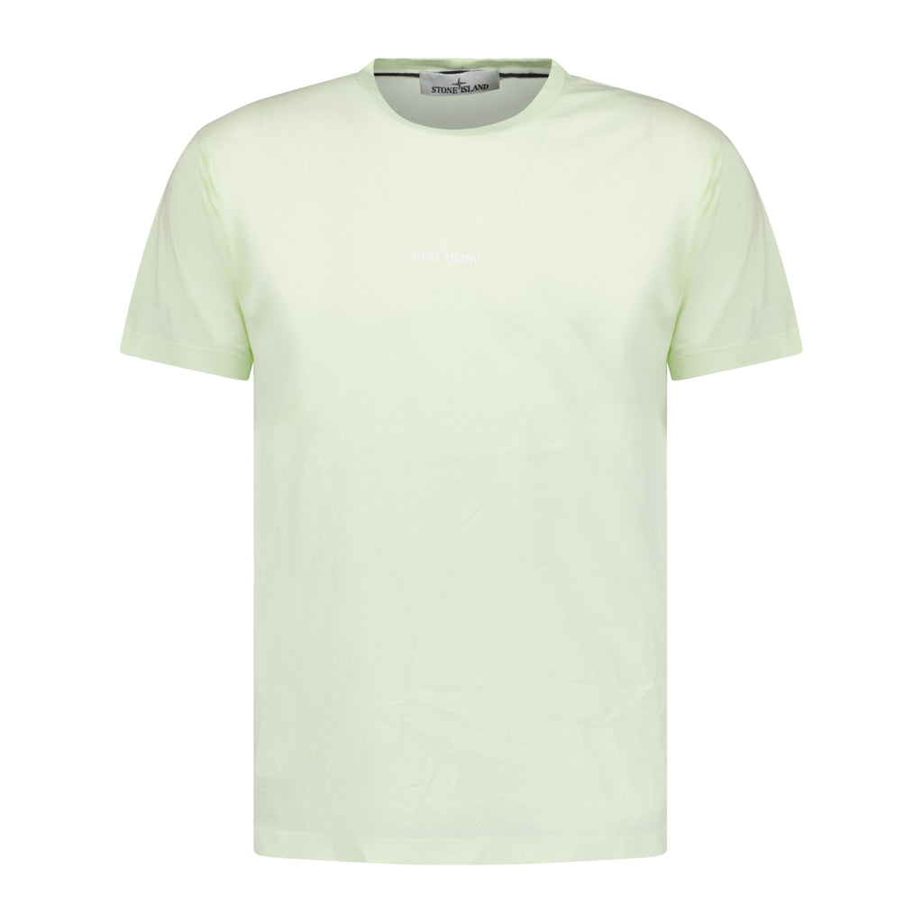 Stone Island Digital Compass Print Logo T-Shirt Chiario - Boinclo ltd - Outlet Sale Under Retail