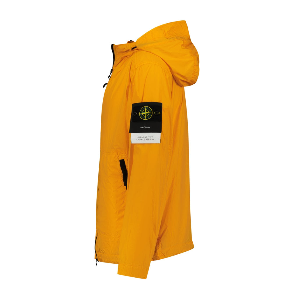 Stone Island Garment Dyed Crinkle Reps NY Zip-Up Jacket Orange - Boinclo ltd - Outlet Sale Under Retail