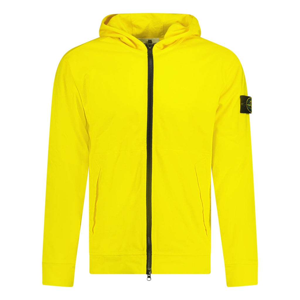 Stone Island Lightweight Zip Hooded Sweatshirt Yellow - Boinclo ltd - Outlet Sale Under Retail