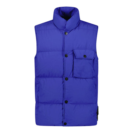 Stone Island Naslan Watro Gilet Blue - Boinclo ltd - Outlet Sale Under Retail