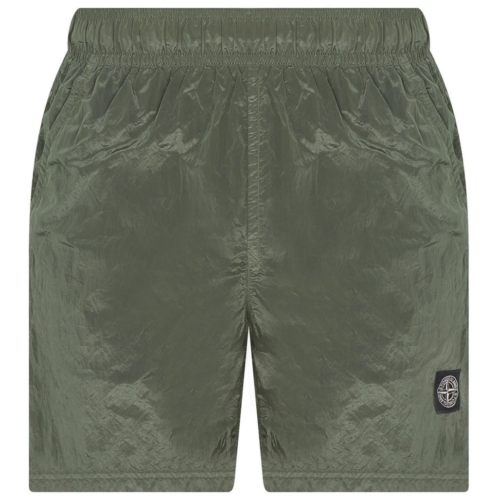 Stone Island Nylon Chrome Swim Shorts Green - Boinclo ltd - Outlet Sale Under Retail