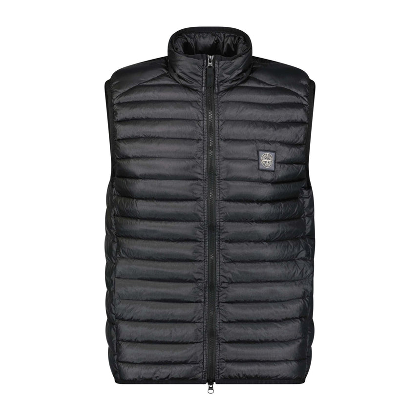 Stone Island Nylon Patch Logo Gilet Black - Boinclo ltd - Outlet Sale Under Retail