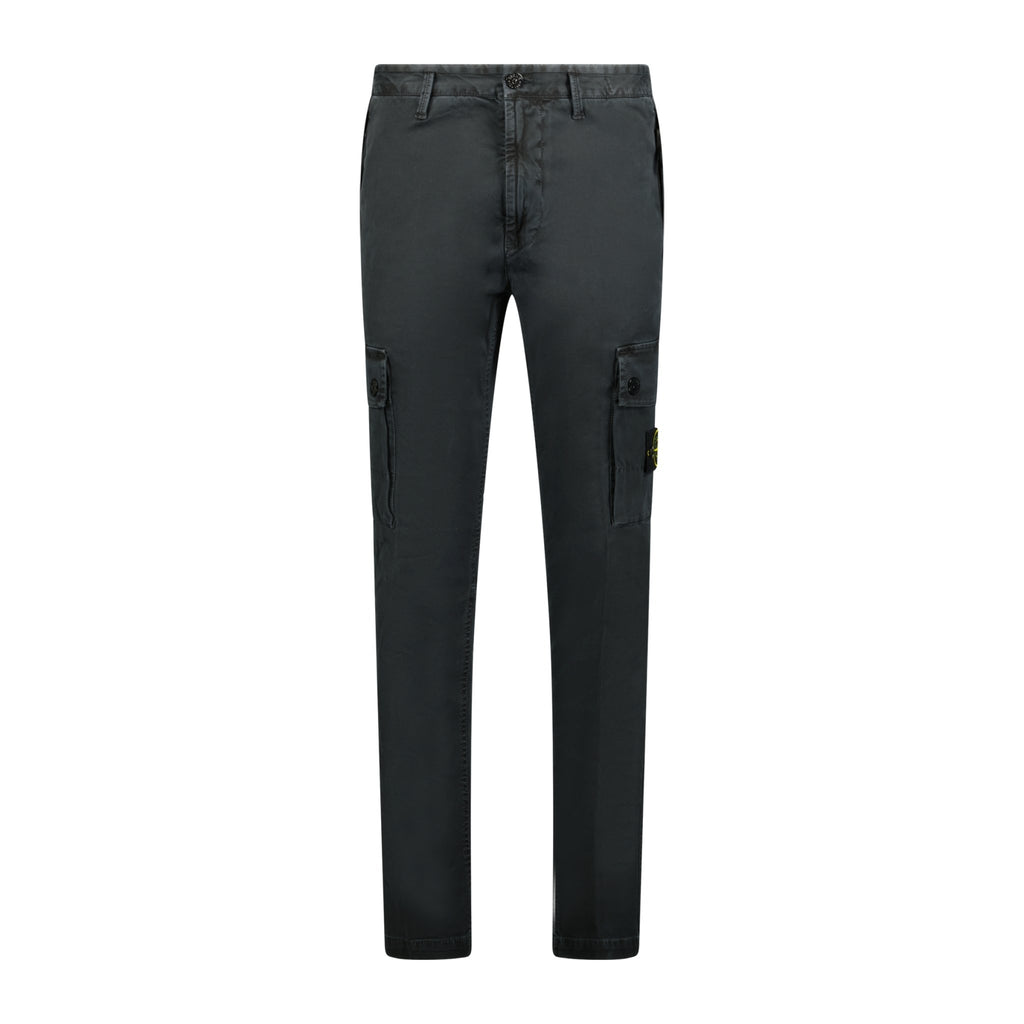Stone Island Patch Cargo Trousers Black - Boinclo ltd - Outlet Sale Under Retail