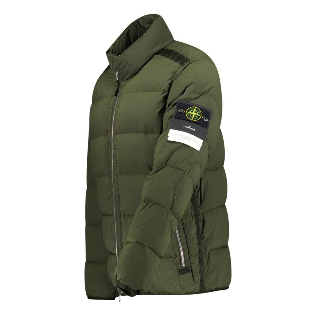 Stone Island Puffer Jacket In Seamless Tunnel Nylon Khaki - Boinclo ltd - Outlet Sale Under Retail