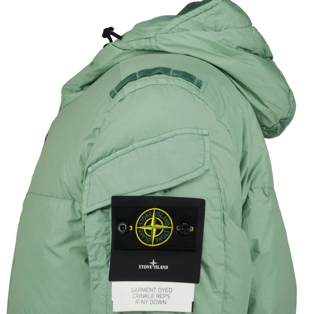 Stone Island Crinkle Reps Quilted Padded Jacket Green - Boinclo ltd - Outlet Sale Under Retail