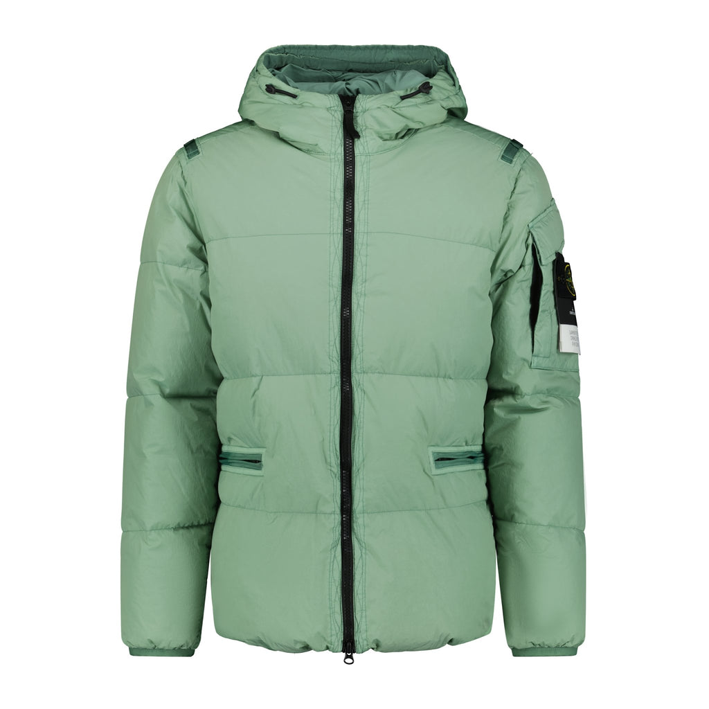 Stone Island Crinkle Reps Quilted Padded Jacket Green - Boinclo ltd - Outlet Sale Under Retail