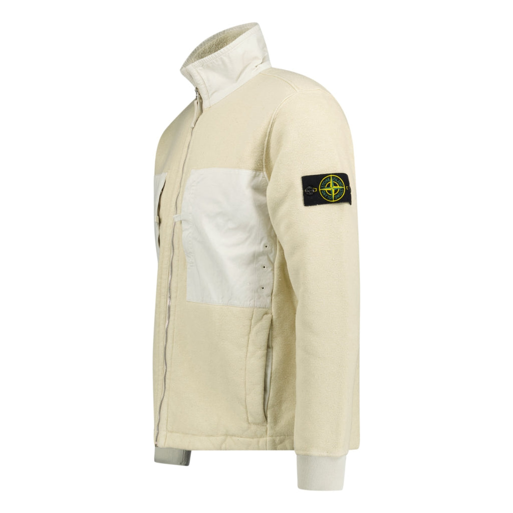 Stone Island Zip Fleece Jacket Beige - Boinclo ltd - Outlet Sale Under Retail