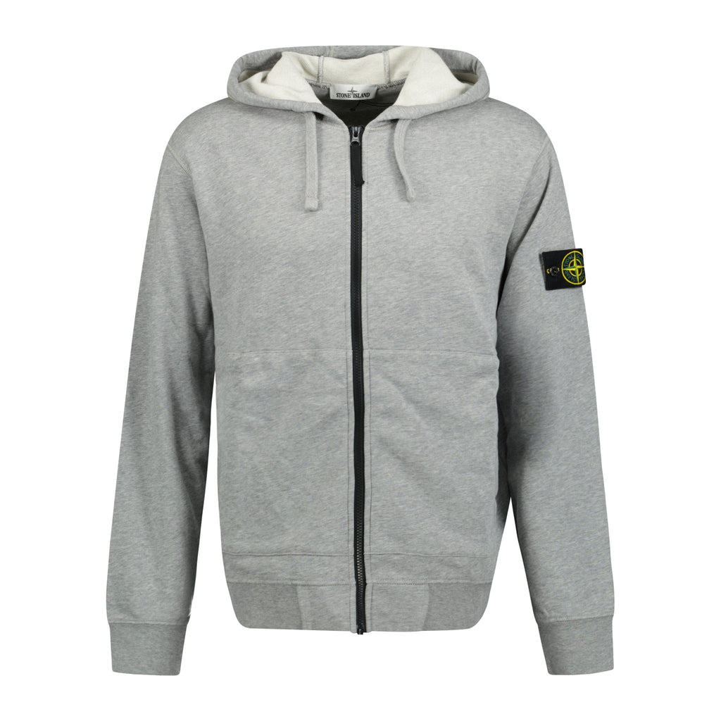 Stone Island Zip Hooded Sweatshirt Grey - Boinclo ltd - Outlet Sale Under Retail