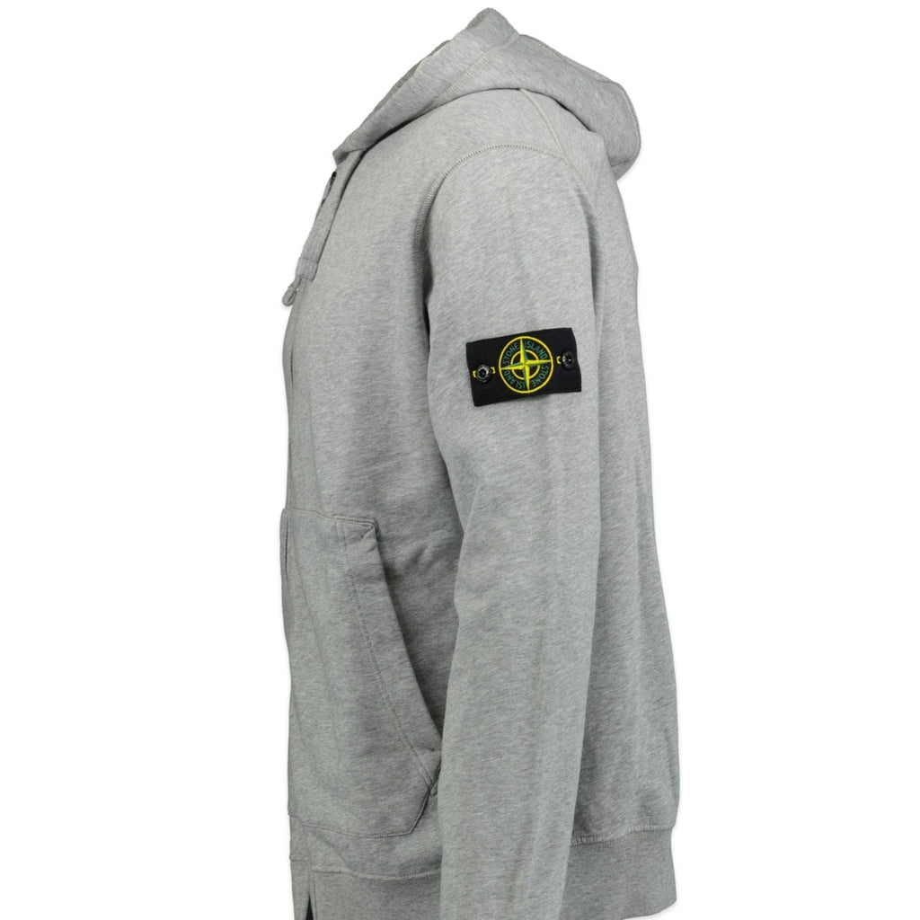 Stone Island Zip Hooded Sweatshirt Grey - Boinclo ltd - Outlet Sale Under Retail