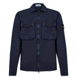 Stone Island Zip Overshirt Dyed Wash Jacket Navy - Boinclo ltd - Outlet Sale Under Retail