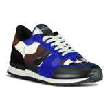 Valentino Camo Mesh Rockrunner Trainers Camo Blue & Brown - Boinclo ltd - Outlet Sale Under Retail