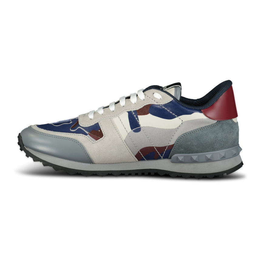 Valentino Grey & Blue Rockrunner Trainers - Boinclo ltd - Outlet Sale Under Retail