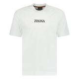 Zegna Logo T-Shirt White - Boinclo ltd - Outlet Sale Under Retail